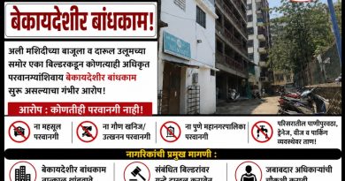 कोंढवा खुर्द सर्वे नंबर 5, अशरफ नगरमध्ये बेकायदेशीर बांधकाम; Anti Corruption Squad NGO कडून कारवाईची मागणी,apcs.in